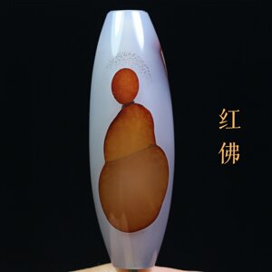 巴西玛瑙佛像天珠象形吊坠项坠巴玉悟道人物图腾锁骨挂件