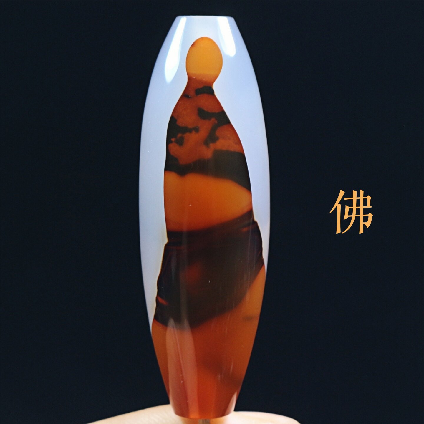 巴西玛瑙红佛象形天珠吊坠项坠巴玉人物悟道图腾锁骨挂件