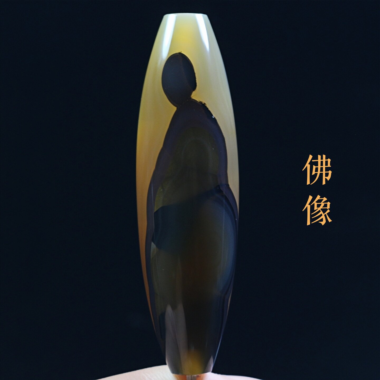 巴西玛瑙佛像象形天珠吊坠项坠巴玉悟道人物图腾锁骨挂件