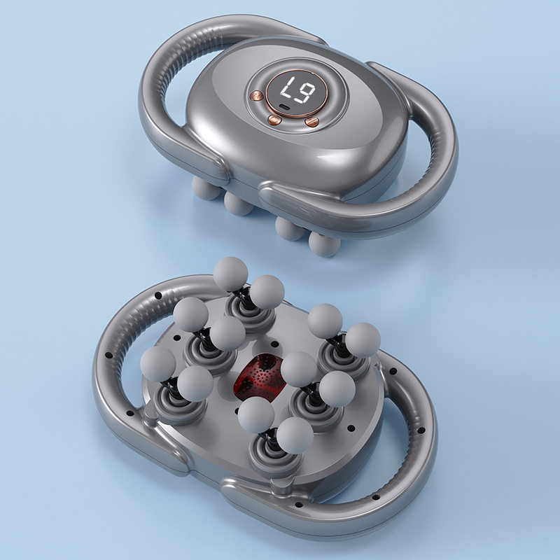 跨境22头筋膜枪家用全身肌肉按摩枪腰部按摩器震动枪迷你筋膜枪