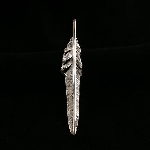 高桥吾郎纯银羽毛印第安吊坠