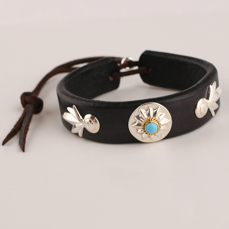 三目皮手镯高桥吾郎皮手环