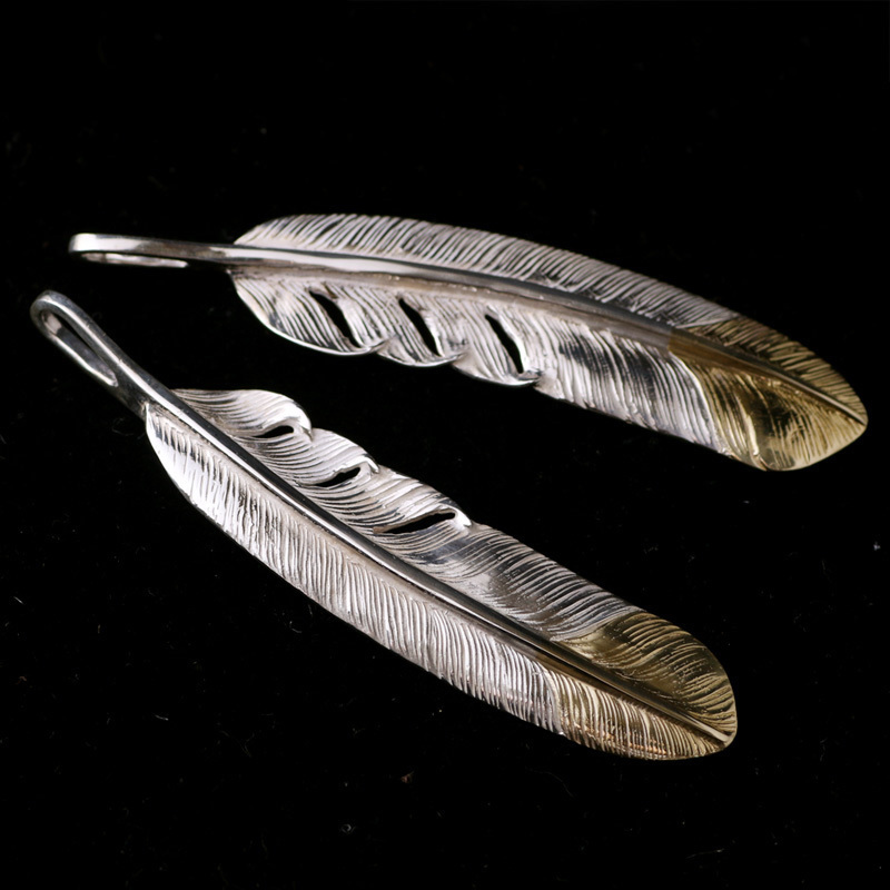 高桥吾郎老银匠羽毛吊坠