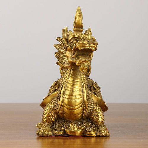 黄铜龙龟葫芦摆件火龙龟龙头龟火
