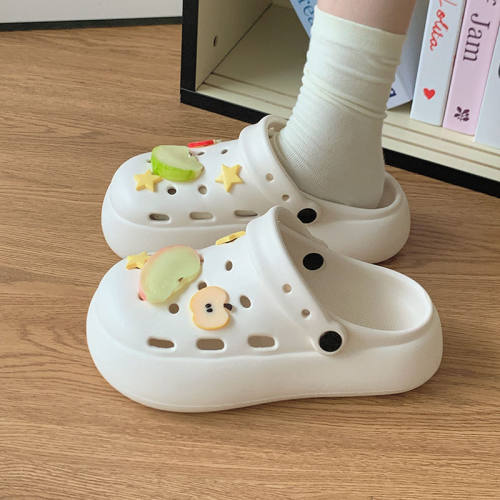 可爱苹果洞洞鞋女款2026新款夏季