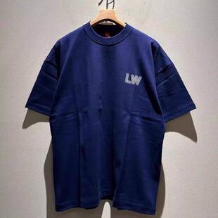 日系BEAMS JAPAN LOOPWHEELER联名字母印花纯棉宽松休闲短袖T恤男