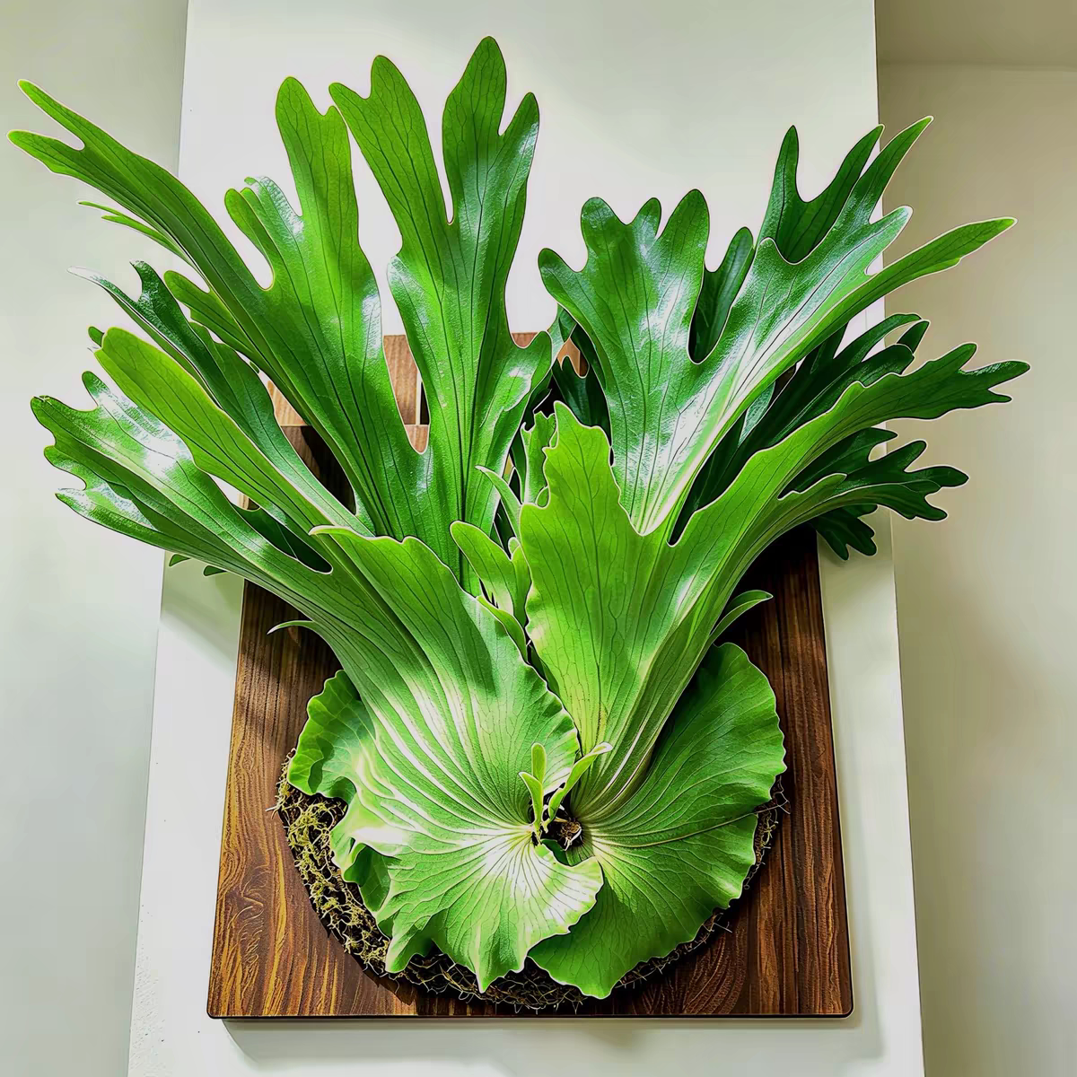 女王鹿角蕨盆栽室内绿植墙饰摆件小众植物大型鹿角蕨绿植盆栽