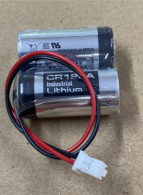 松下CR123A-2串联电池组MR-J4伺服锂2CR17335A MR-BAT6V1SET 6V