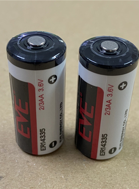 EVE亿纬锂能ER14335锂亚柱式电池3.6V容量型1650mAh一次性锂电池