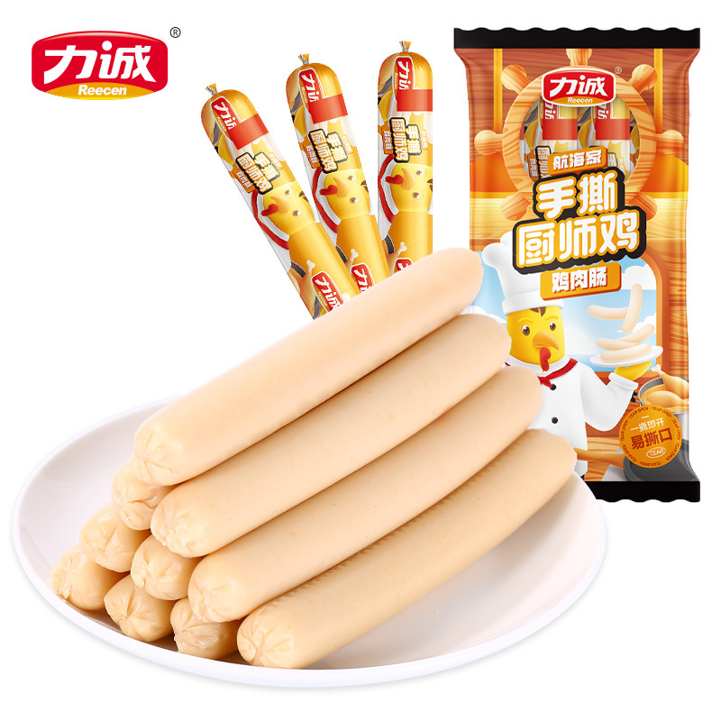 力诚航海系列手撕厨师鸡麻辣烫即食非油炸香肠泡面搭档食
