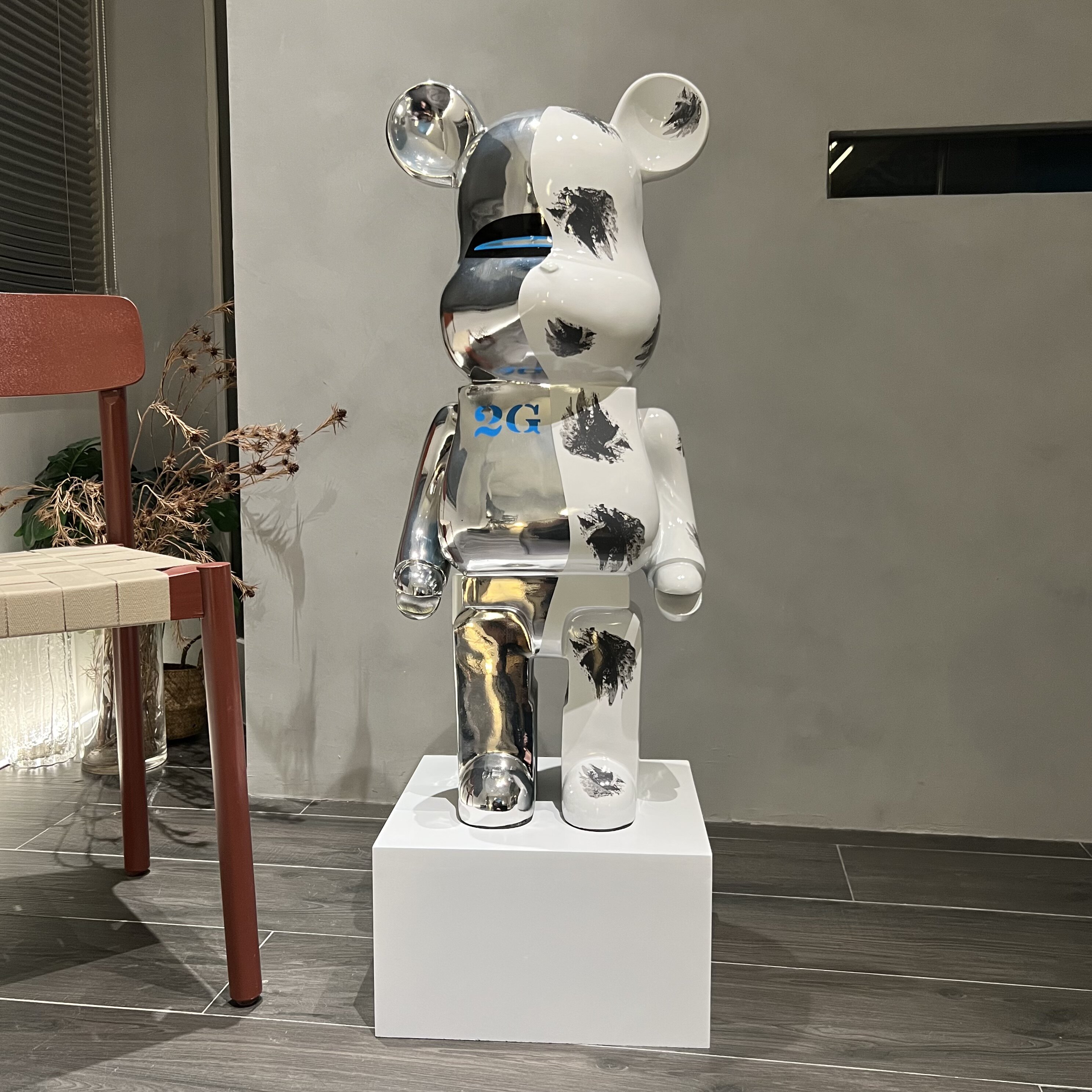 bearbrick1000%积木熊 暴力熊2g空山基潮玩手办摆件公仔礼物轻奢