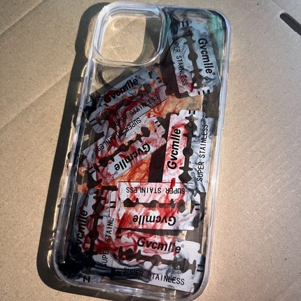 晕染红黑色真刀片适用华为荣耀400/300/200/100pro/90/80/x70i/x60i/x50i/x40/x30i手机壳magic8