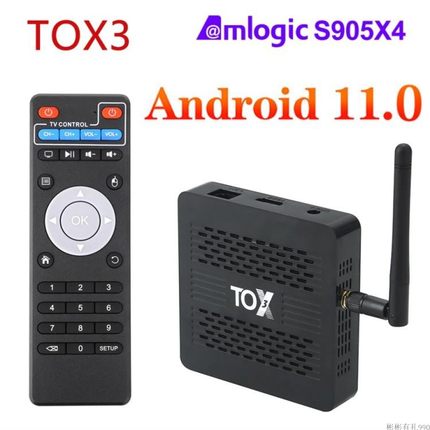 T0X3/tox3 lite S905X4 android11 2.4/5Ghz BT4.1 千兆网 tv box