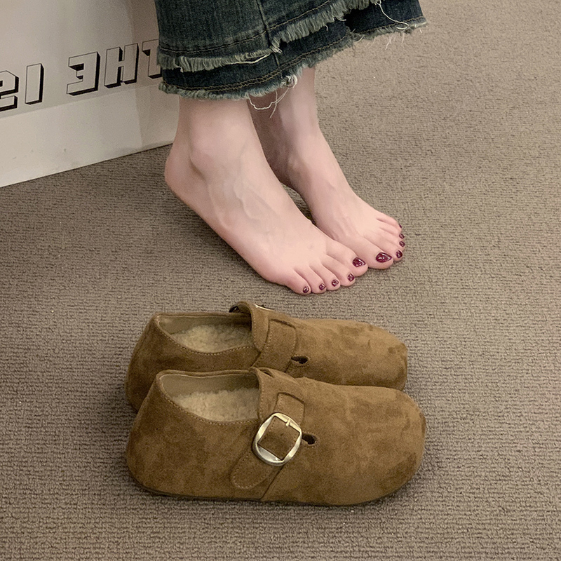 永希女鞋雪地靴一脚蹬二棉鞋