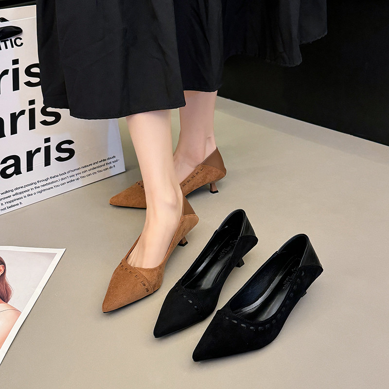 法式尖头单鞋女2026年春季新款配裙子细跟高跟鞋气质百搭时尚鞋子,女鞋,浅口单鞋,淘宝优惠券,粉丝福利购,淘宝优惠卷