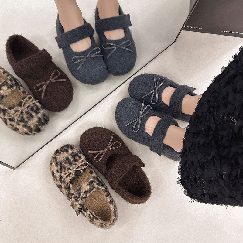 永希女鞋软底加绒勃肯鞋