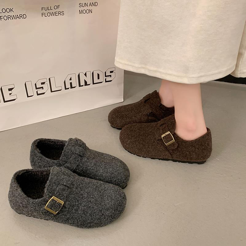 永希女鞋小个子休闲毛毛鞋