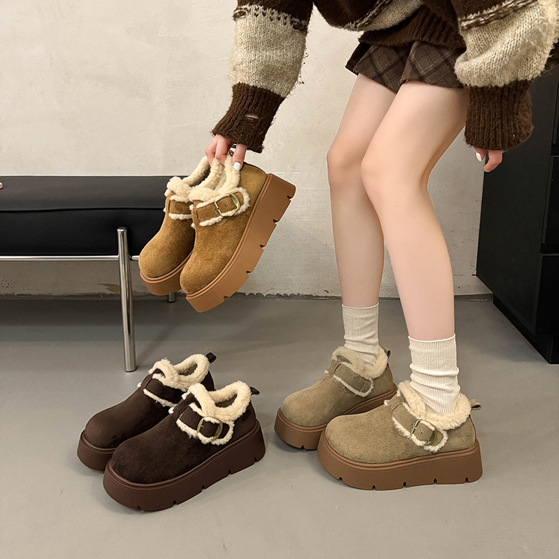 永希女鞋小个子气质雪地靴