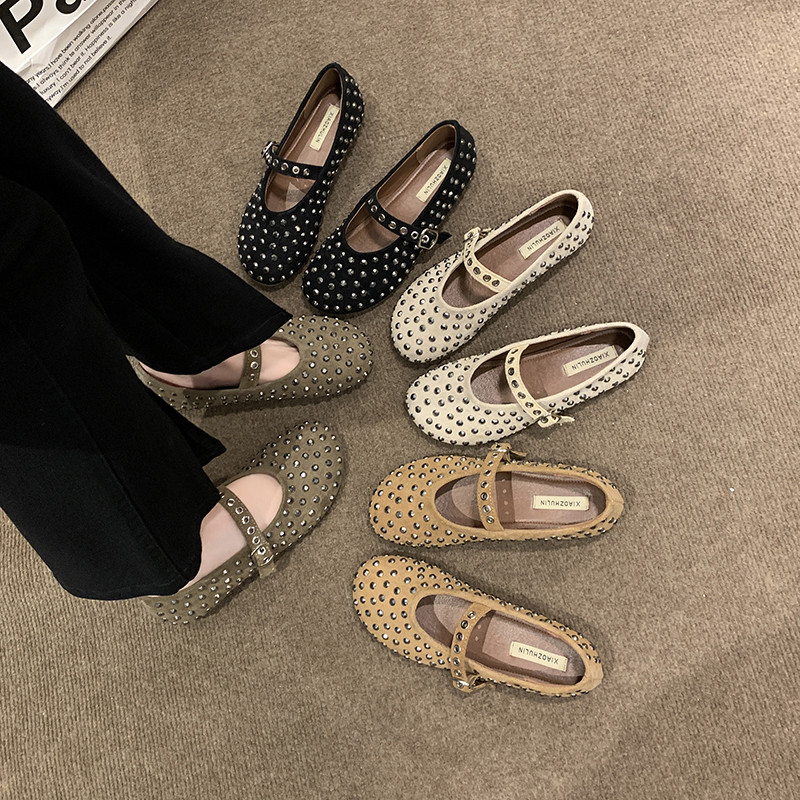 法式平底玛丽珍鞋女2026春季新款法式配裙子单鞋温柔百搭绝美鞋子,女鞋,浅口单鞋,淘宝优惠券,粉丝福利购,淘宝优惠卷