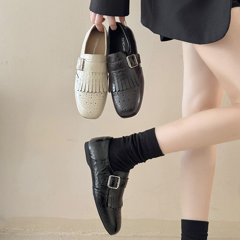 复古英伦风单鞋女2026年春季新款平底百搭乐福鞋通勤高级感小皮鞋,女鞋,深口单鞋,淘宝优惠券,粉丝福利购,淘宝优惠卷
