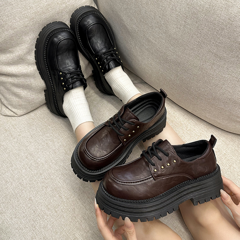 永希女鞋增高小个子乐福鞋