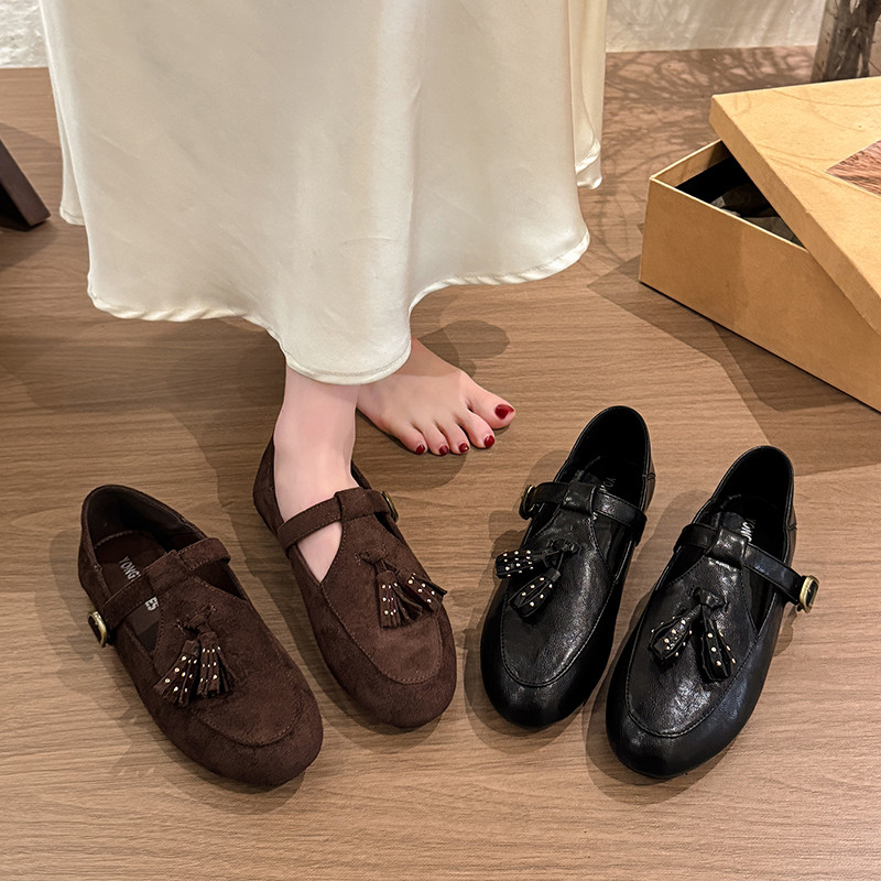 复古气质玛丽珍鞋女2026春季新款温柔平底单鞋百搭通勤法式小皮鞋,女鞋,深口单鞋,淘宝优惠券,粉丝福利购,淘宝优惠卷
