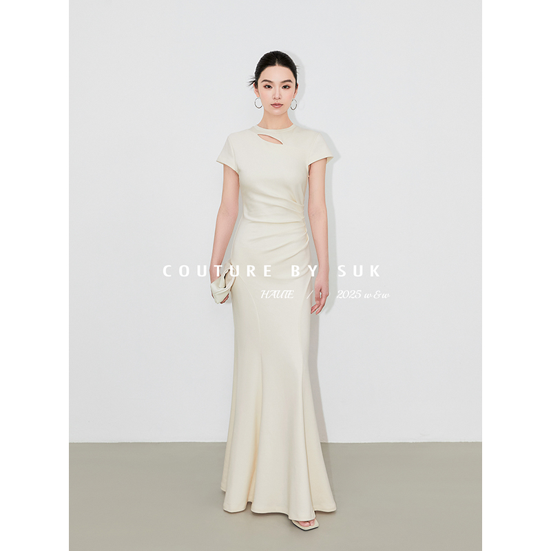 优雅气质针织连衣裙女