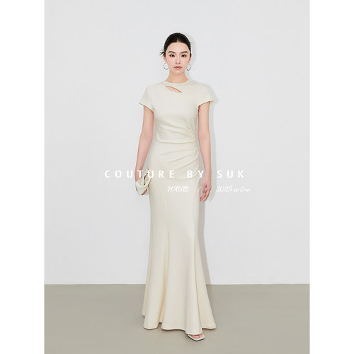 优雅气质针织连衣裙女