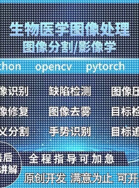 Python代编程医学图像分割视觉深度学习语义分割目标检测图像分类
