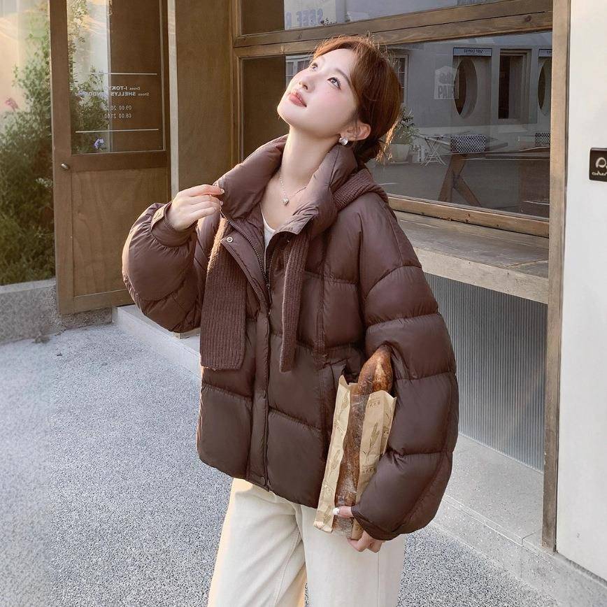 新 225白品鸭绒羽绒c116-255针织0帽子服可脱卸