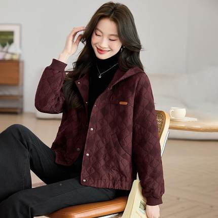 计感休时尚外套衣女秋ZOU8659R季2025新款小个设子妈闲妈夹克上短