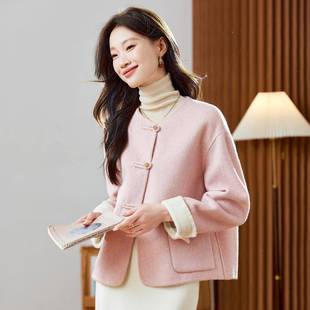 羊毛外 小个子国呢新中式 羊双面呢毛ZH2635 0大风衣女秋冬2025新款