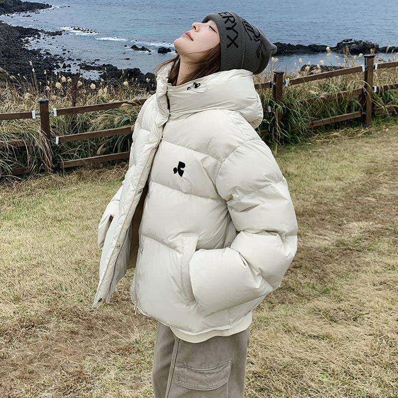 米白色短款羽绒服年B126-909女20系25冬季新款韩超好白看小个子鸭