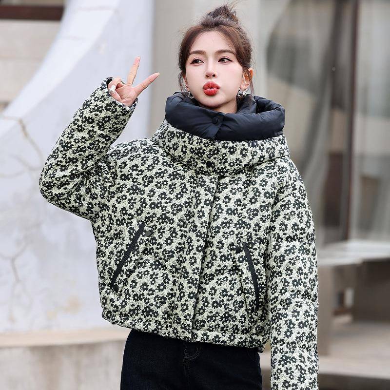 高端提花鸭羽绒服女时季尚洋气连帽白绒2024款年冬新加厚ZGE6806Y