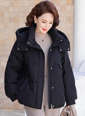 品白绒羽鹅绒服女28502025新款冬妈妈装短款小个子加冬装正外厚套