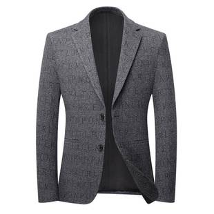 男士 休闲潮2流修印身6668 西装 新韩版 L花西服 中青年男装 025秋冬款