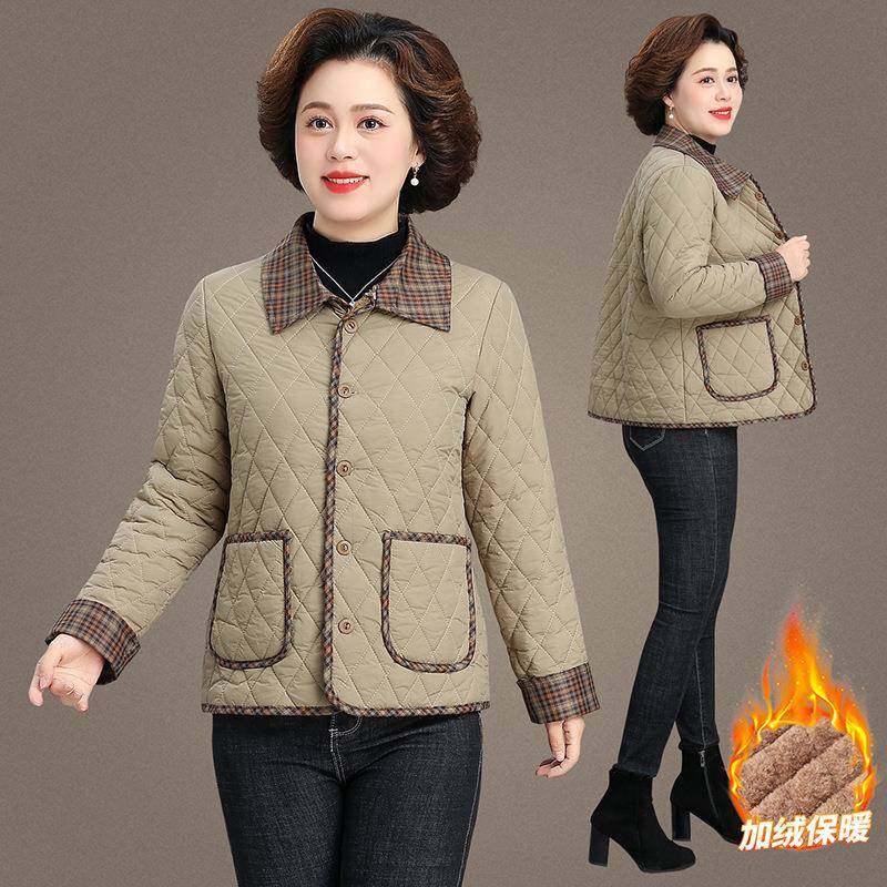 中年妈妈棉服2外025年新冬季套84-1918中款老年女女装女士洋气小