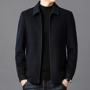 高档纯羊夹1159 翻夹休毛克中老年商务闲上衣秋冬款 20领25新款 男士