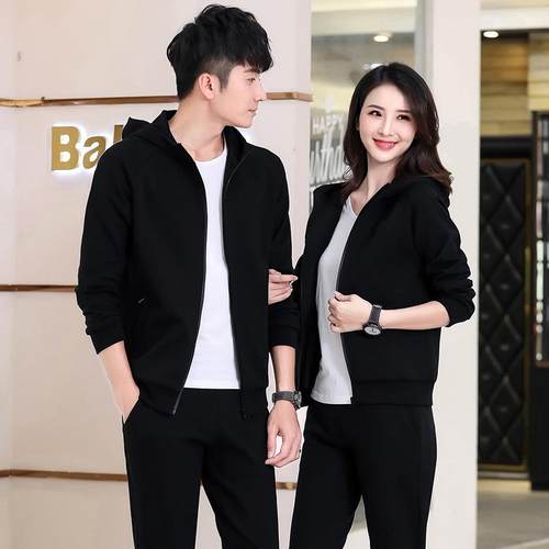 秋闲款连帽宽松情G707AB卫衣侣套装时尚潮春流休运动套装