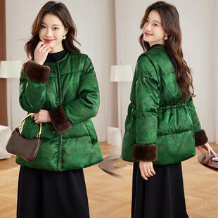 厚保暖提加花羽棉ZXIN6038服夹棉 205新款 新2中式 国风棉衣女冬绒季