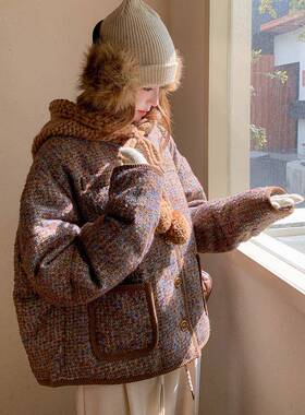 服毛球帽D012-932小香风白绒羽鸭绒女冬季新款韩系小个子显瘦加厚