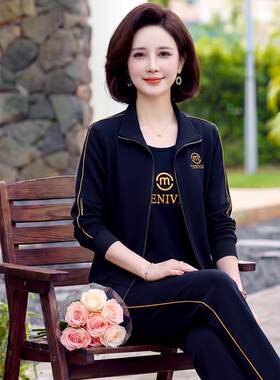加加晨大码中老年女动三件运套10218756新款宽肥松弹力妈妈练健身