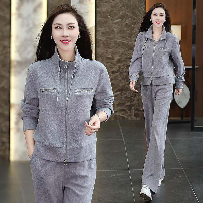 025春秋女款运透气速干长L袖POO968502142领动训练服套装健身跑步