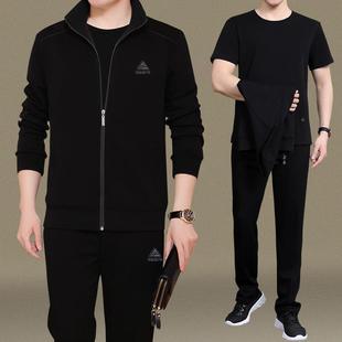 023冬季2款男士中老年新装运98901037动套装长袖长裤爸爸运动服翻