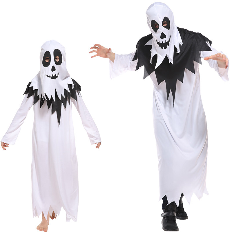 圣诞节cosplay服装亲子化妆舞会儿童骷髅鬼衣表演服童幽灵演出服