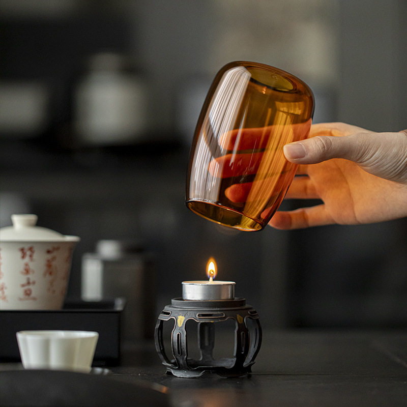 禅意空间国风玻璃茶道摆件装饰