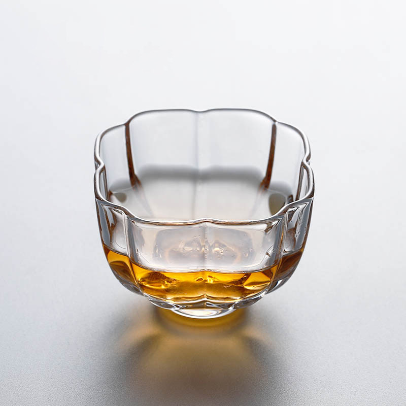 日式风透明金边小茶杯