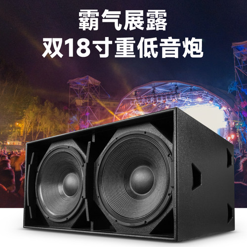 玛田15/18寸专业无源低音炮套装超低音酒吧舞台演出KTV音箱套装 - 封面