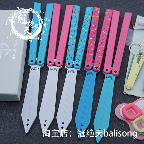 无疆G10ST蝴蝶刀全G10不开刃