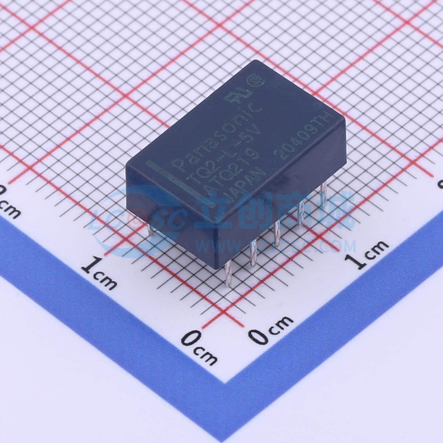 磁保持继电器 TQ2-L-5V DIP,9x14mm 5V 原装正品 电子元器件配单